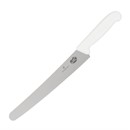 Couteau pâtissier lame dentée Victorinox blanc 26cm